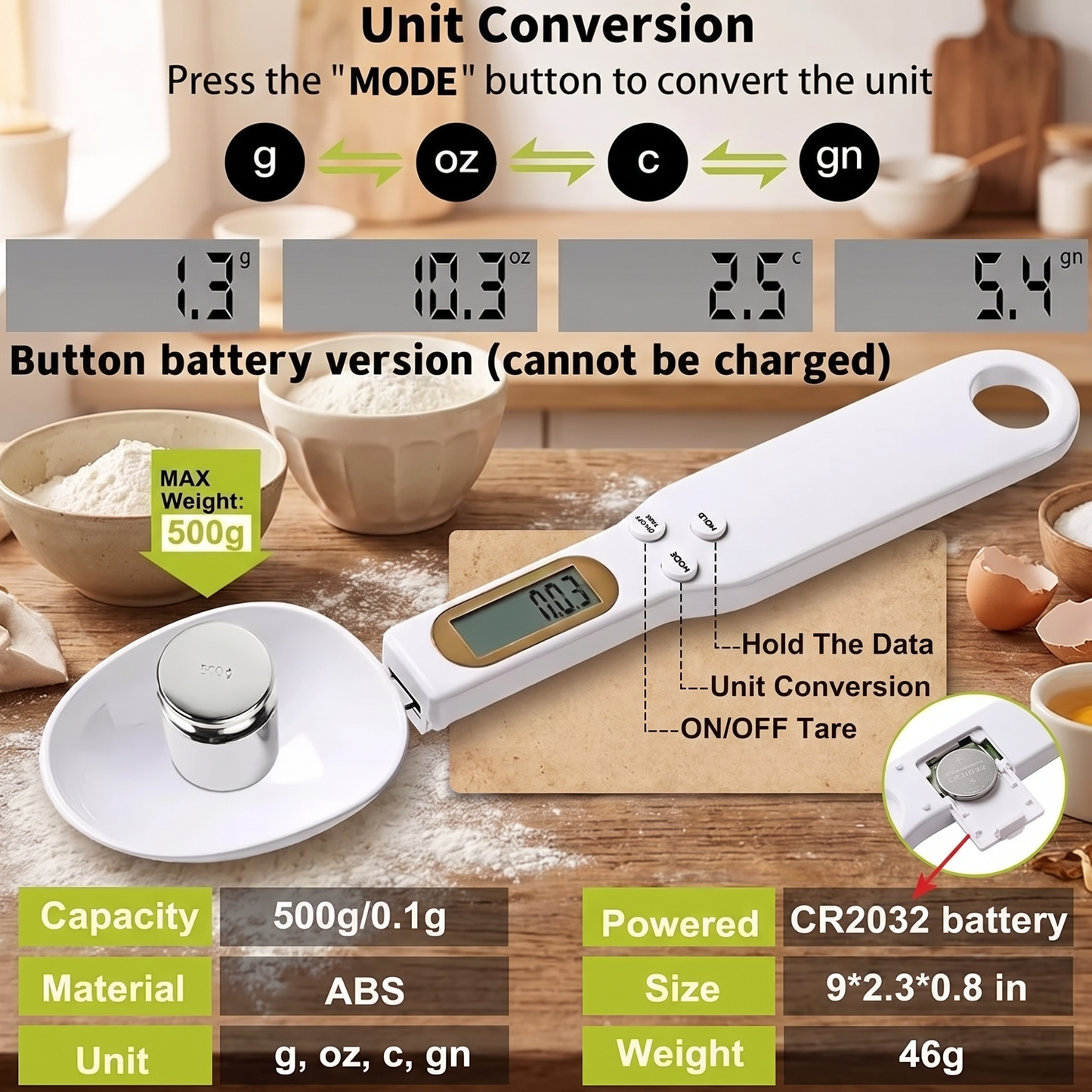 ScoopWeigh™- Digital Spoon Scale 2.0